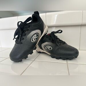 Kids Black baseball Shoes
